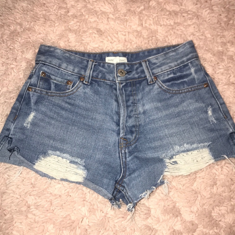 Blue jean shorts